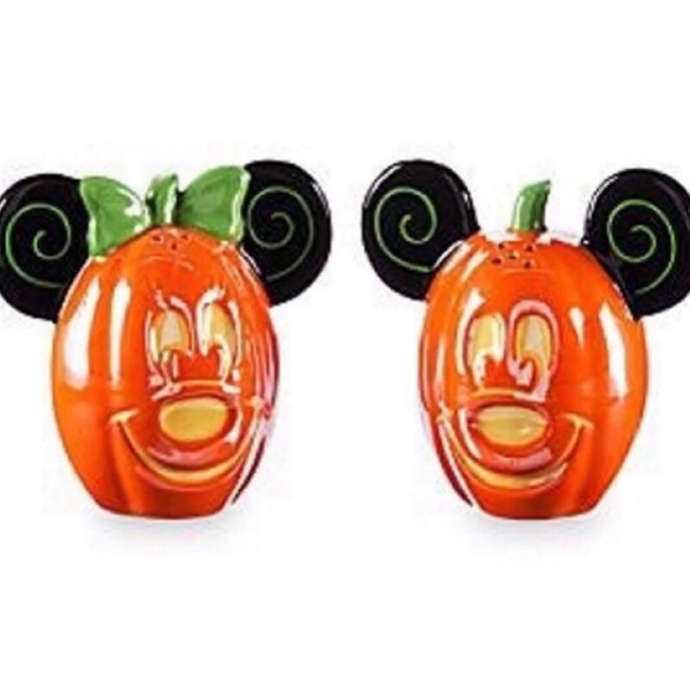 🎃Disney Mickey Minnie Mouse Halloween Pumpkin Salt Pepper Shakers🎃 - Picture 4 of 5